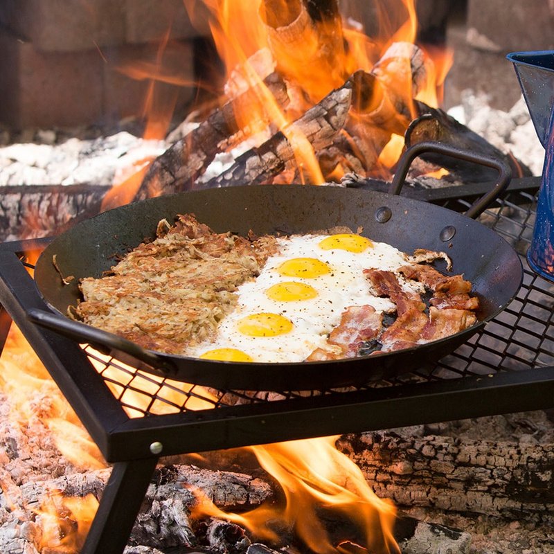 美国LODGE 美国制高碳钢双耳平底煎锅-38cm CRS15 - 厨房用具 - 其他金属 黑色