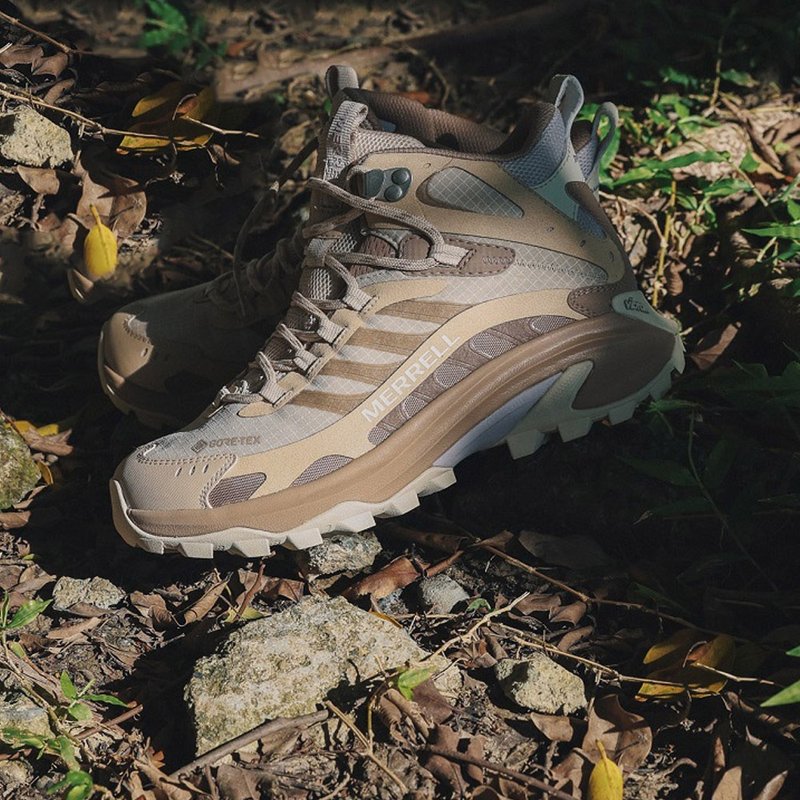 MERRELL(女)MOAB SPEED 2 MID GTX防水中筒登山健行鞋 女鞋-奶油 - 女款运动鞋/球鞋 - 防水材质 