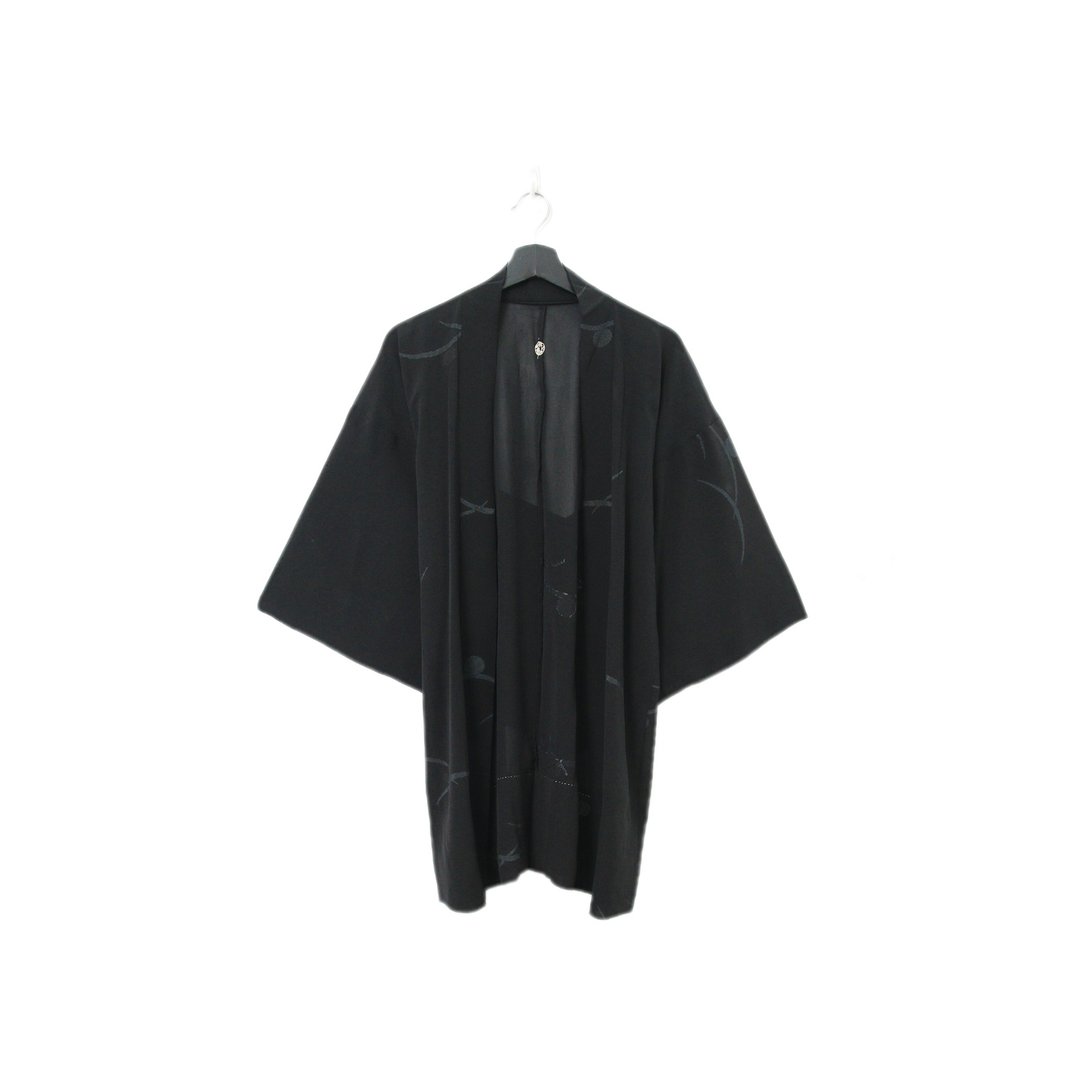 Back to Green-日本透肤羽织 低调线条 圆润tf-37/vintage kimono - 女装休闲/机能外套 - 丝．绢 