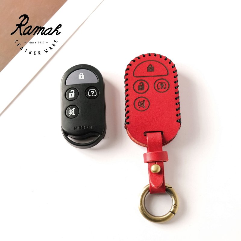 可定制化雷雕 NISSAN TIDA钥匙皮套 LIVINA钥匙皮套 日产旧款钥匙 - 钥匙链/钥匙包 - 真皮 