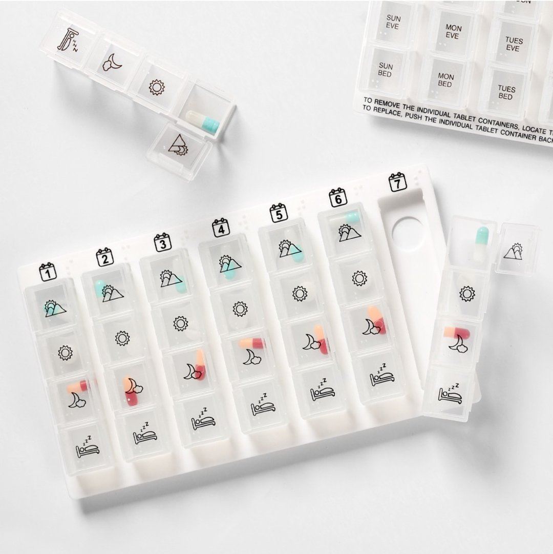 7天周药盒 - 收纳用品 - 塑料 白色