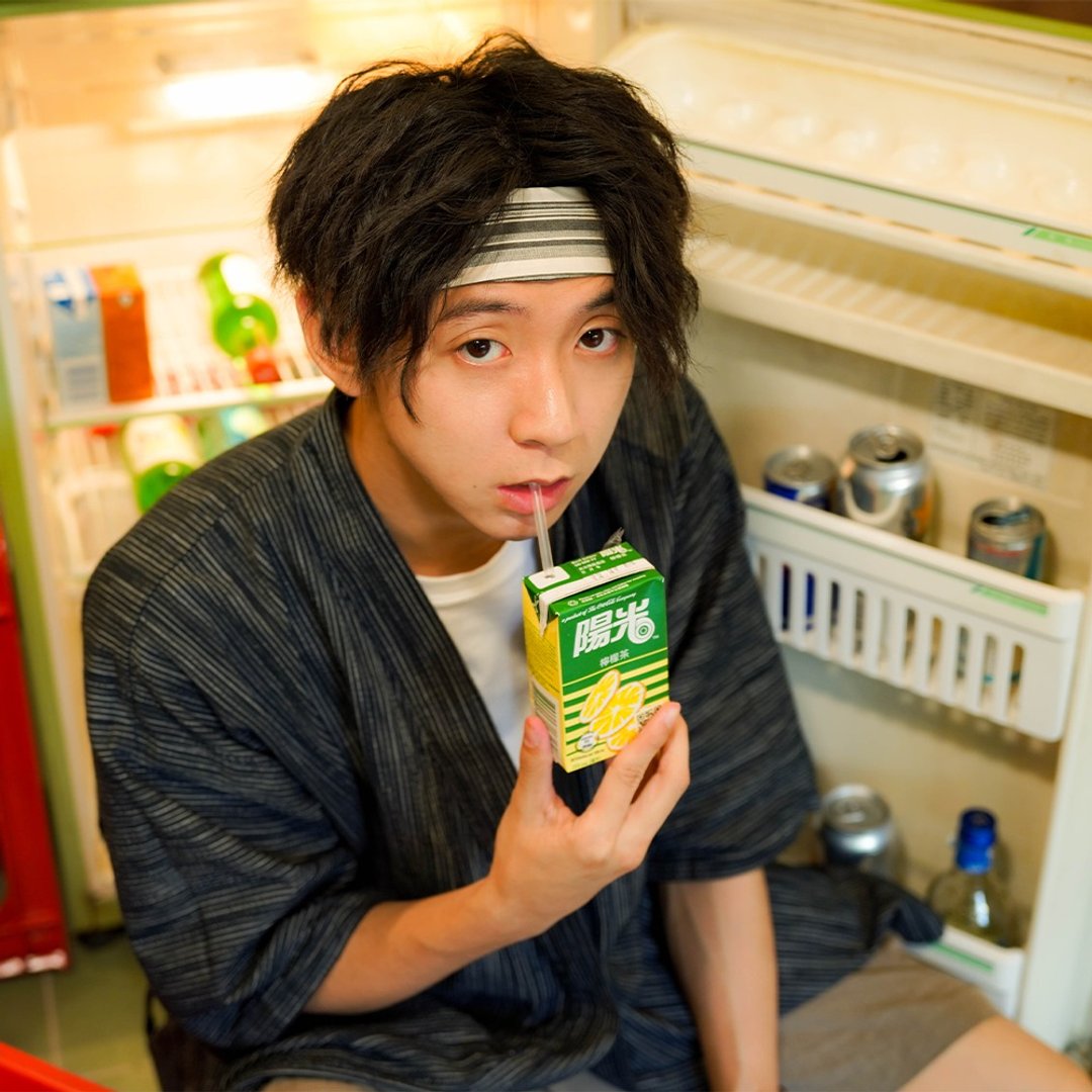 长发男生首选 / 发带 / 男生配搭必备 / 简朴间条风格 / 竹炭雾白 - 发饰 - 棉．麻 灰色
