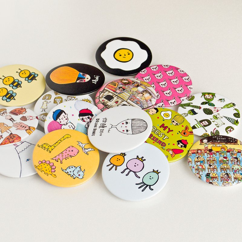 中徽章 (共16款) - 徽章/别针 - 塑料 多色