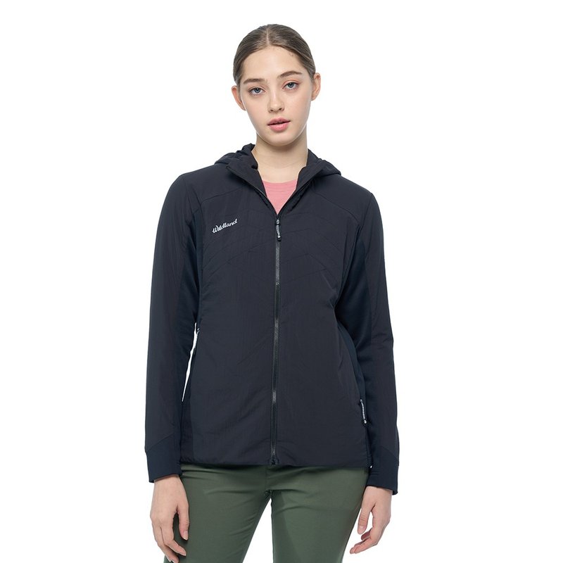 【Wildland 荒野】超轻量机能化纤保暖外套 女 黑色 0B02925-54 - 女装休闲/机能外套 - 尼龙 黑色