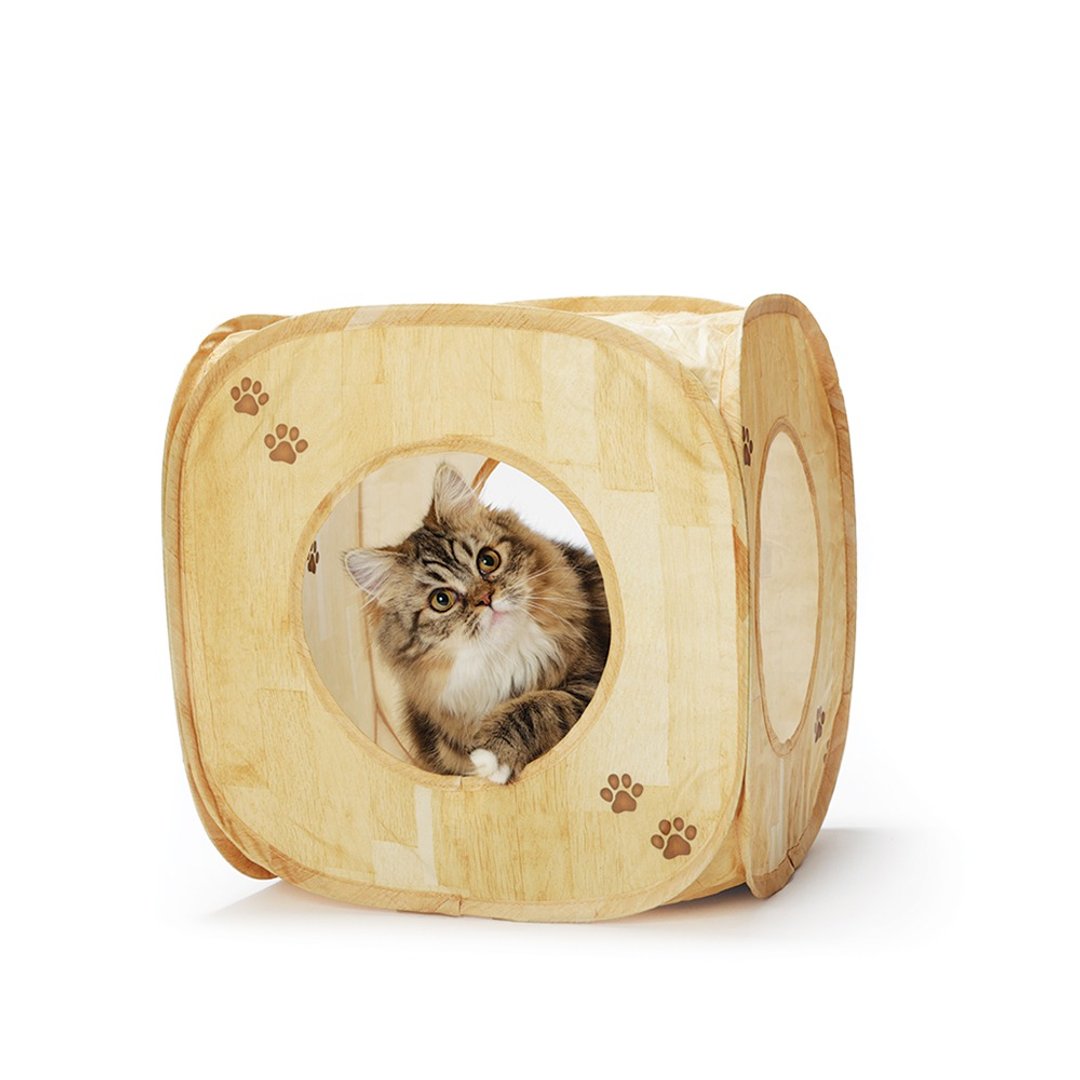 猫壹 魔术方块 木纹 - 玩具 - 聚酯纤维 咖啡色
