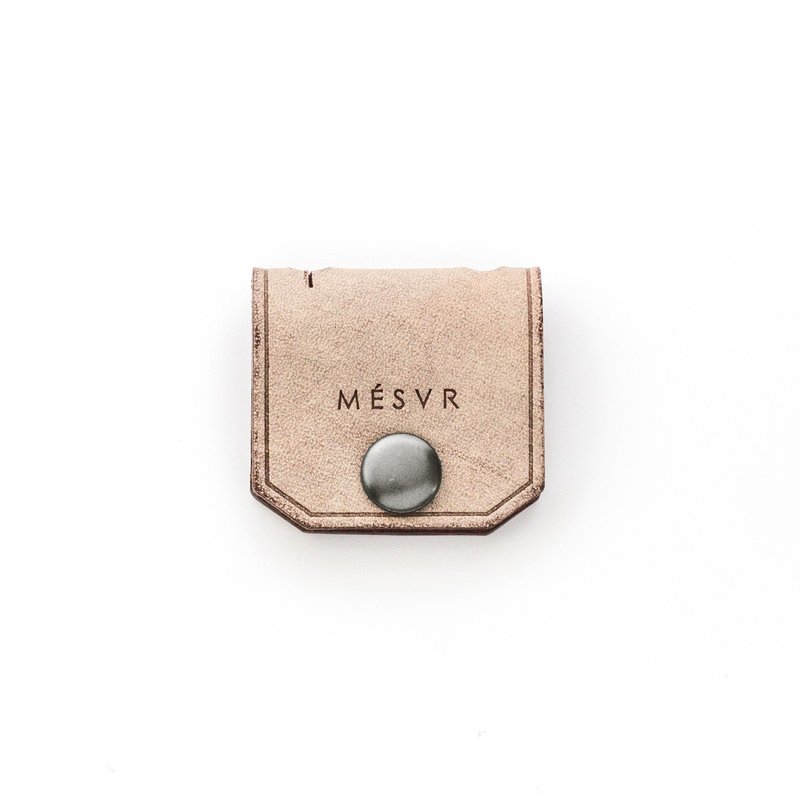 雪蜡 │ Snow WAX │ 耳机夹 │ 意大利植鞣 集线 卷线 收线 - 卷线器/电线收纳 - 真皮 咖啡色