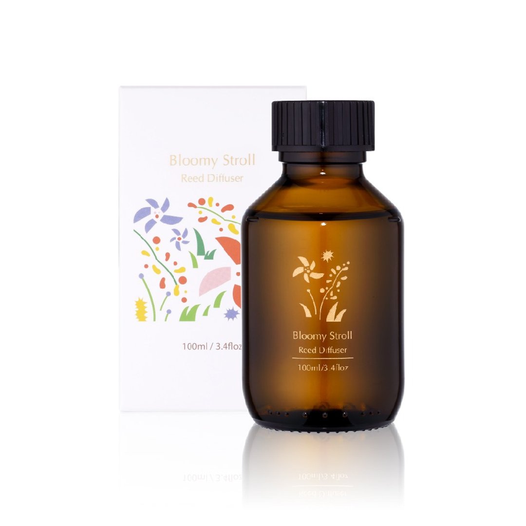 馥郁漫步扩香瓶 100ml－清新草本 暖甜花果调 舒缓情绪 提振精神 - 香薰/精油/线香 - 精油 