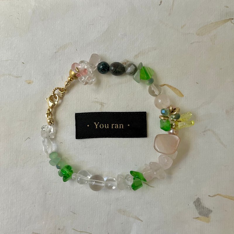 人间小花园 。 水晶手链 水晶手环 水晶手珠 - 手链/手环 - 宝石 绿色