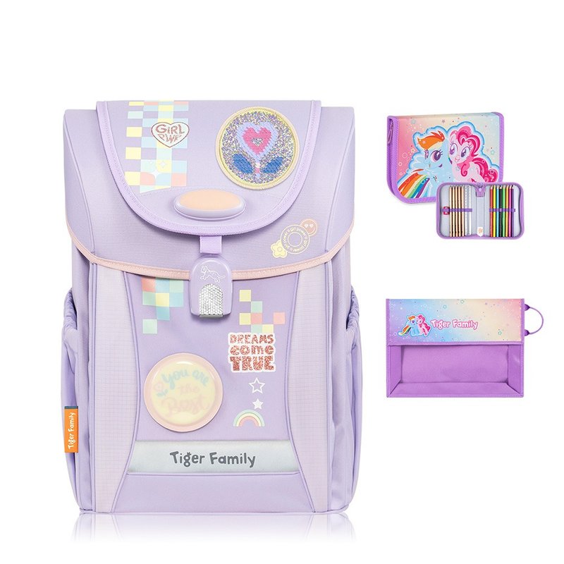 学院风守护海洋系列超轻量护脊书包Pro 2S-柔美粉紫 | 中年级适用 - 后背包/双肩包 - 防水材质 紫色