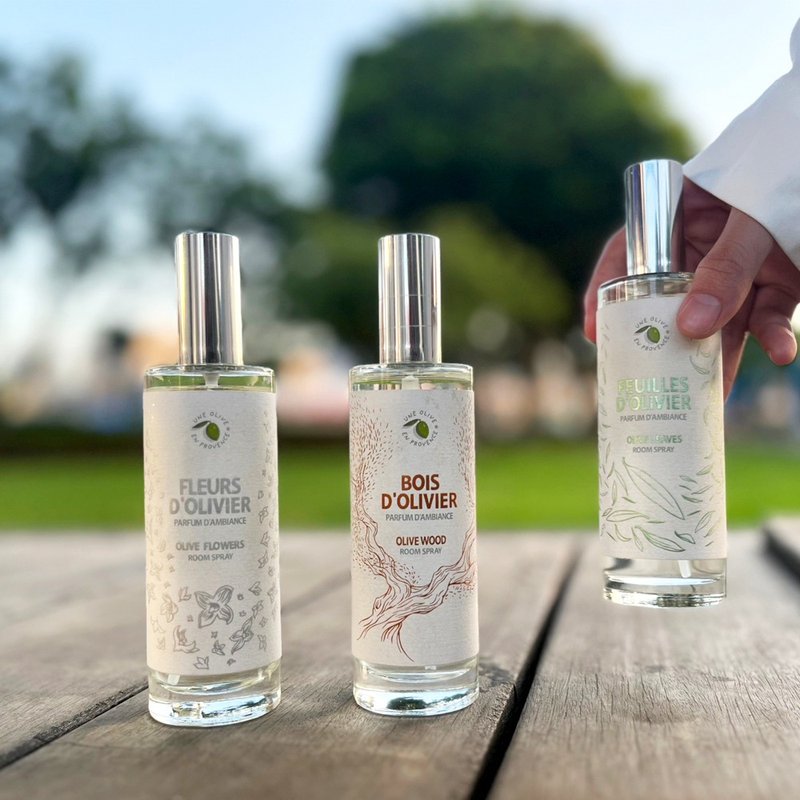 橄榄香氛喷雾系列 100mL  法国原装调香师【圣诞礼物】 - 香薰/精油/线香 - 其他材质 白色