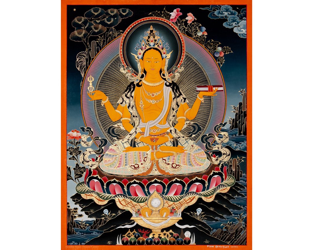 圆满母般若波罗蜜多唐卡艺术 | 墙面装饰 - 墙贴/壁贴 - 其他材质 多色