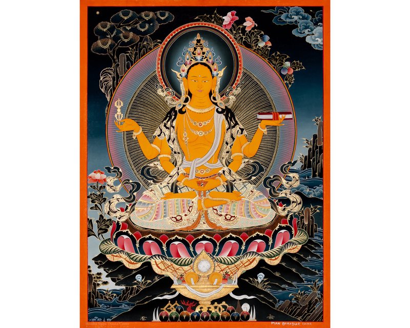 圆满母般若波罗蜜多唐卡艺术 | 墙面装饰 - 墙贴/壁贴 - 其他材质 多色