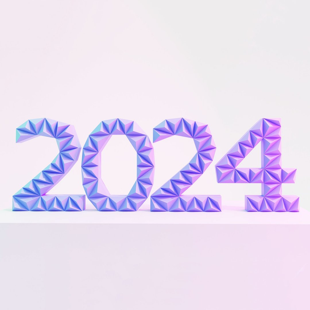 DIY 纸编号 2024 3D Papercraft 可打印 PDF - 手工艺教程/工具书 - 其他材质 