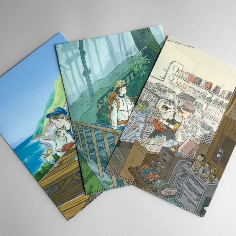 【A5 资料夹】满版插画资料夹 - 文件夹/资料夹 - 塑料 