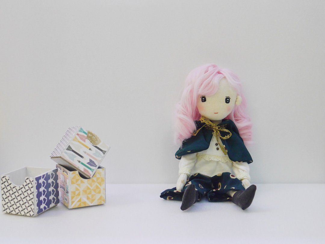 Handmade Doll-  Pink Hair Lady - 玩偶/公仔 - 棉 
