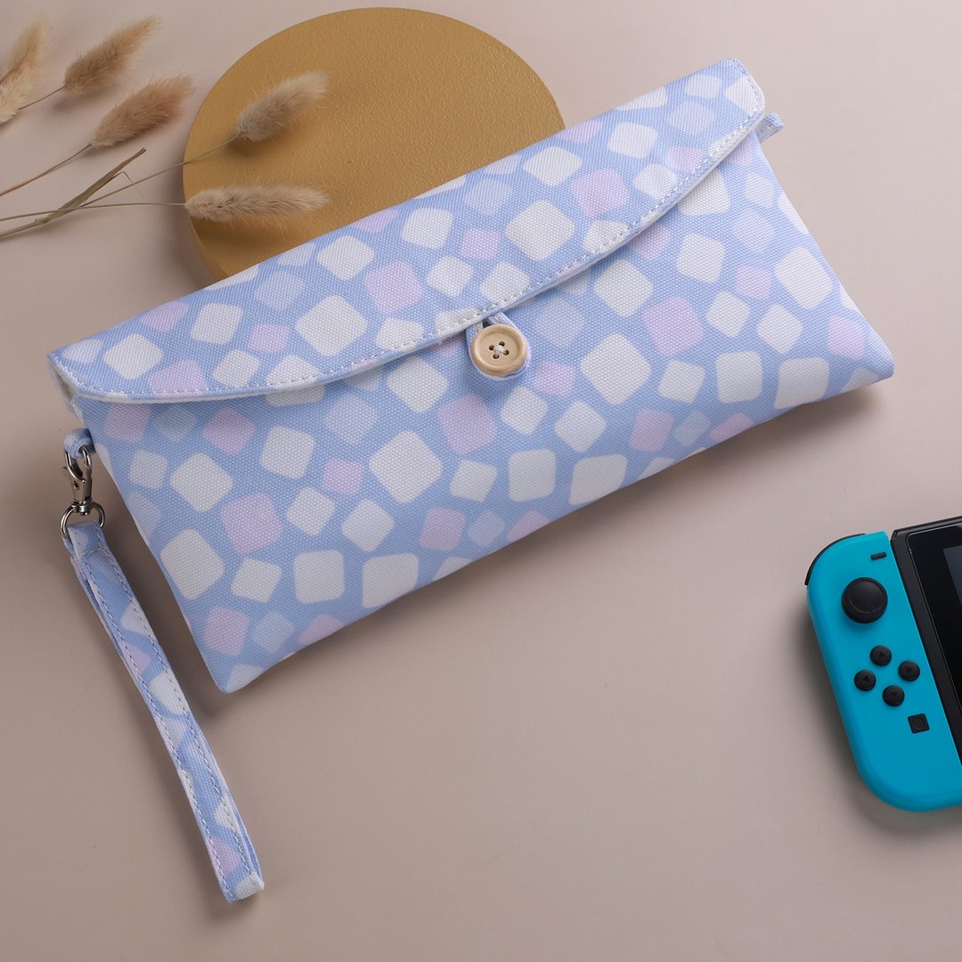 防水Nintendo Switch收纳包 防撞包 掌机包 保护袋-深灰/浅灰 - 数码小物 - 其他材质 紫色
