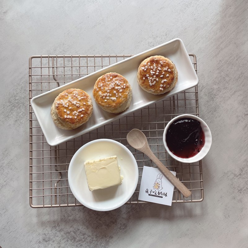 兔子吃奶酥-手作司康 - 零食/点心 - 新鲜食材 橘色