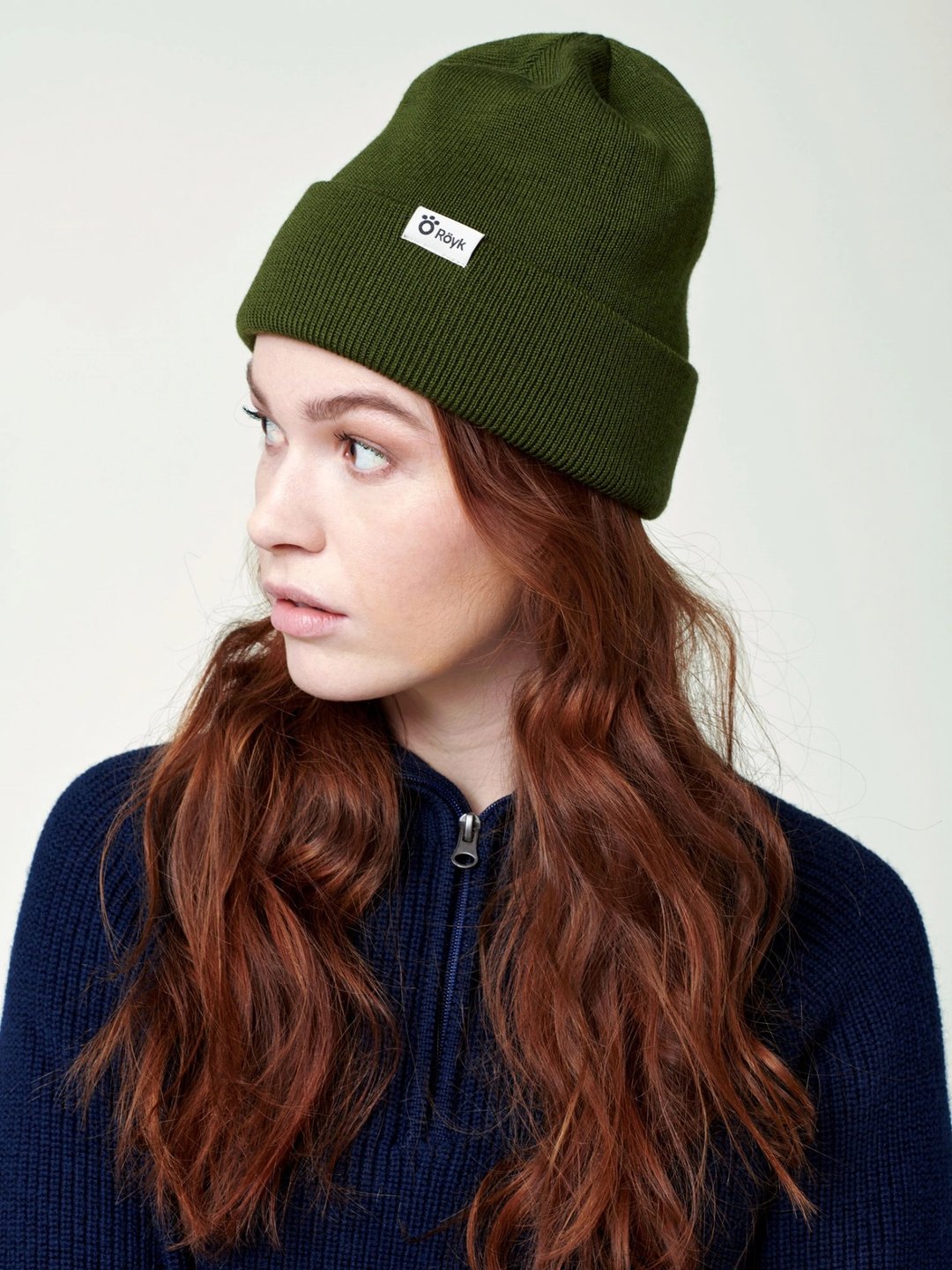 【ROYK】Day Merino Beanie - Green Woods 美丽诺羊毛帽_深绿 - 帽子 - 羊毛 绿色