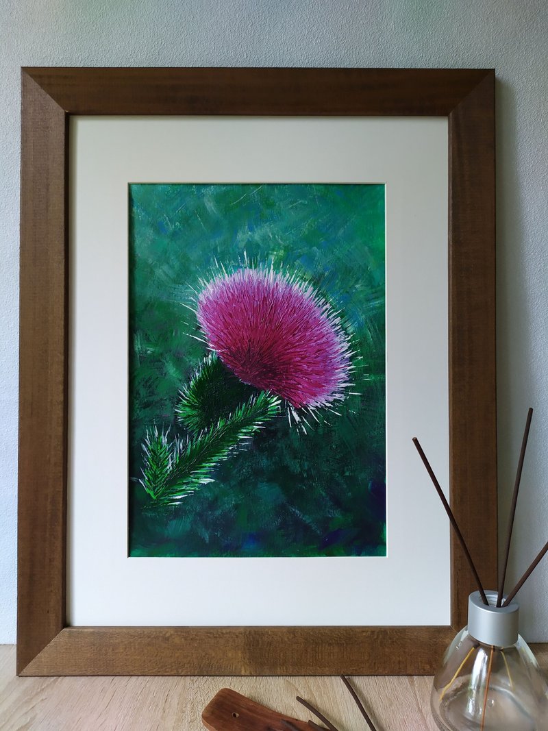 蓟花是家居避邪的护身符 - 墙贴/壁贴 - 压克力 多色