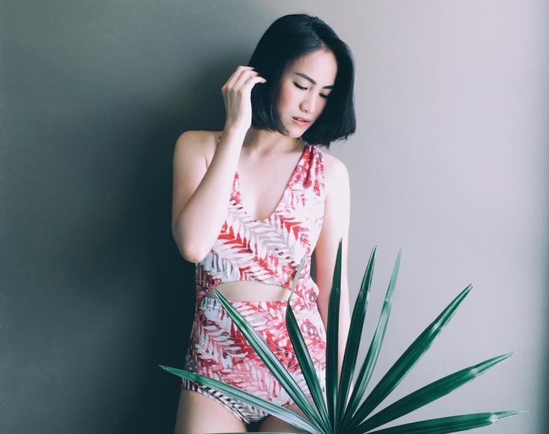 限量版-时尚连身三角泳装/热带图腾/Size S - 其他 - 其他材质 