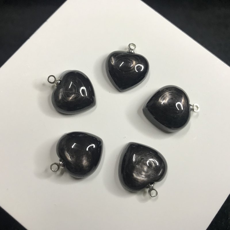 顶级埃及 金运石心心吊坠 极度招财 辟邪 天然水晶 - 项链 - 水晶 