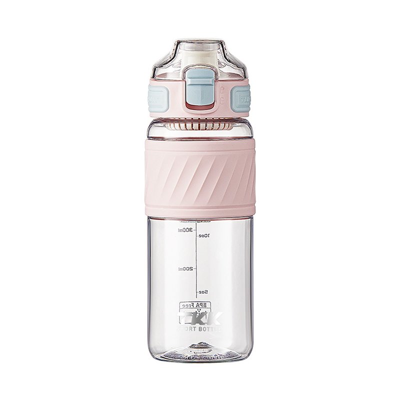 【TKK】美国进口Tritan哈仑系列 手提式运动水壶 600ML-恋樱粉 - 水壶/水瓶 - 其他材质 粉红色