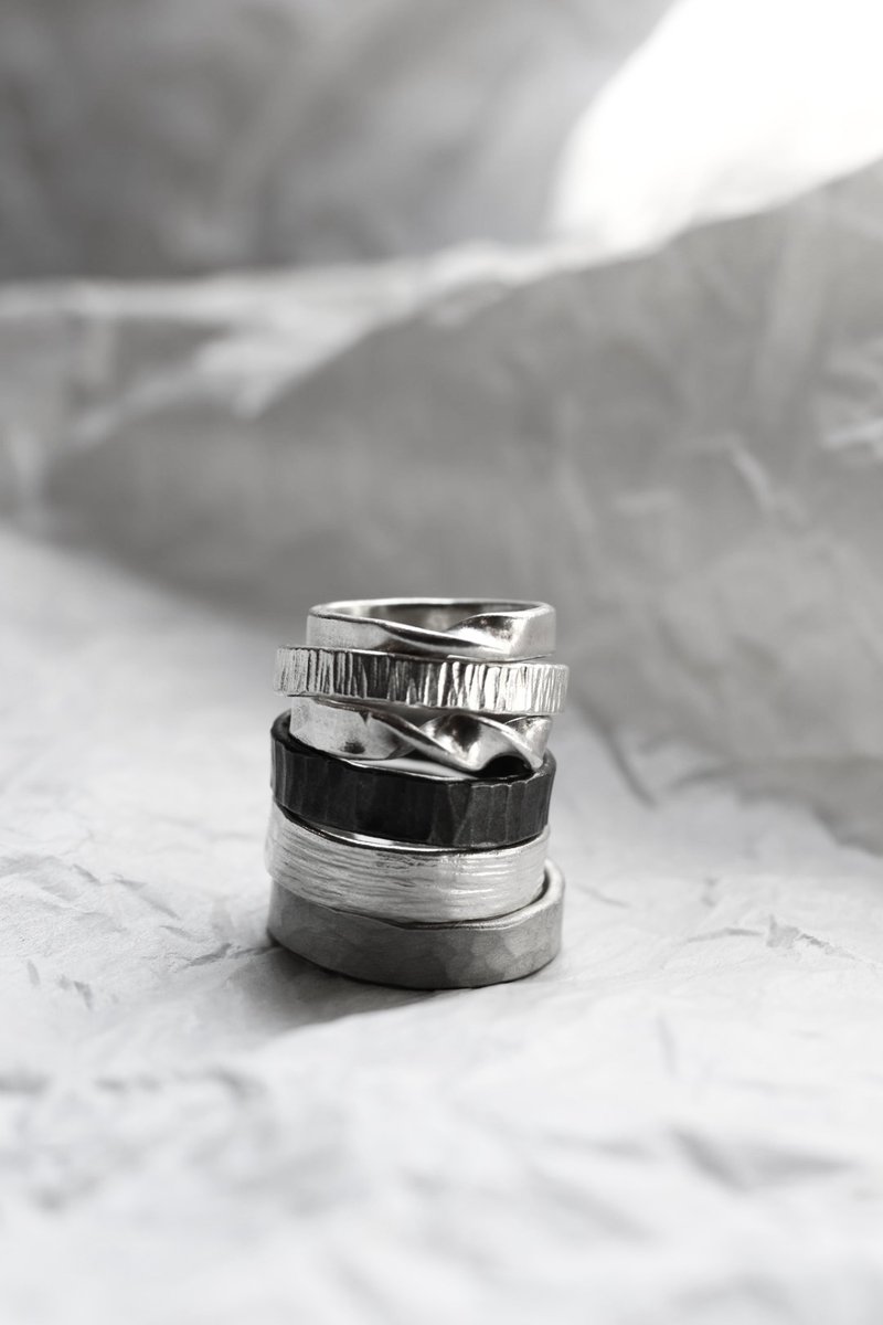 平日优惠限定/双人成行/台北金工/大稻埕/手作戒指/文化币 - 金工/饰品 - 纯银 