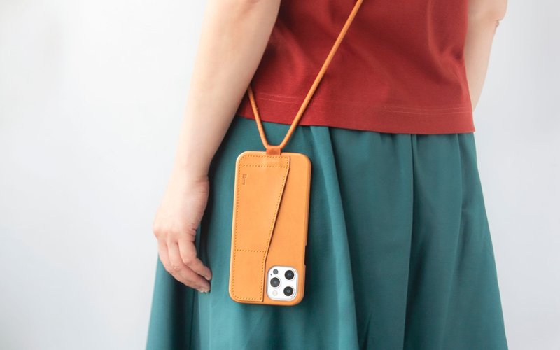 Torrii KOALA PU iPhone12 Pro Max 斜背式挂绳保护壳  (棕色) - 手机壳/手机套 - 人造皮革 咖啡色