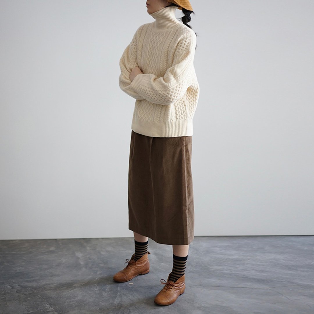 最後一件【Pinkoi ONLY】Brown Corduroy Skirt - 裙子 - 棉．麻 咖啡色