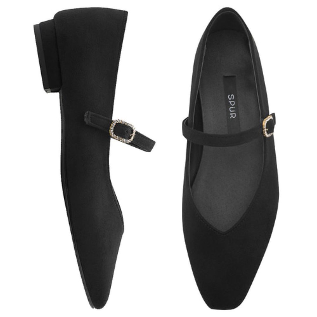 預購-SPUR 韓國人手製 SPUR Celle_Flat_RA8031_SP (Black A) - 其他女款皮鞋 - 其他材质 