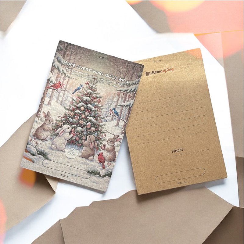 Memory Tag NFC – 微型景观照片卡片座 - 摆饰 - 木头 多色