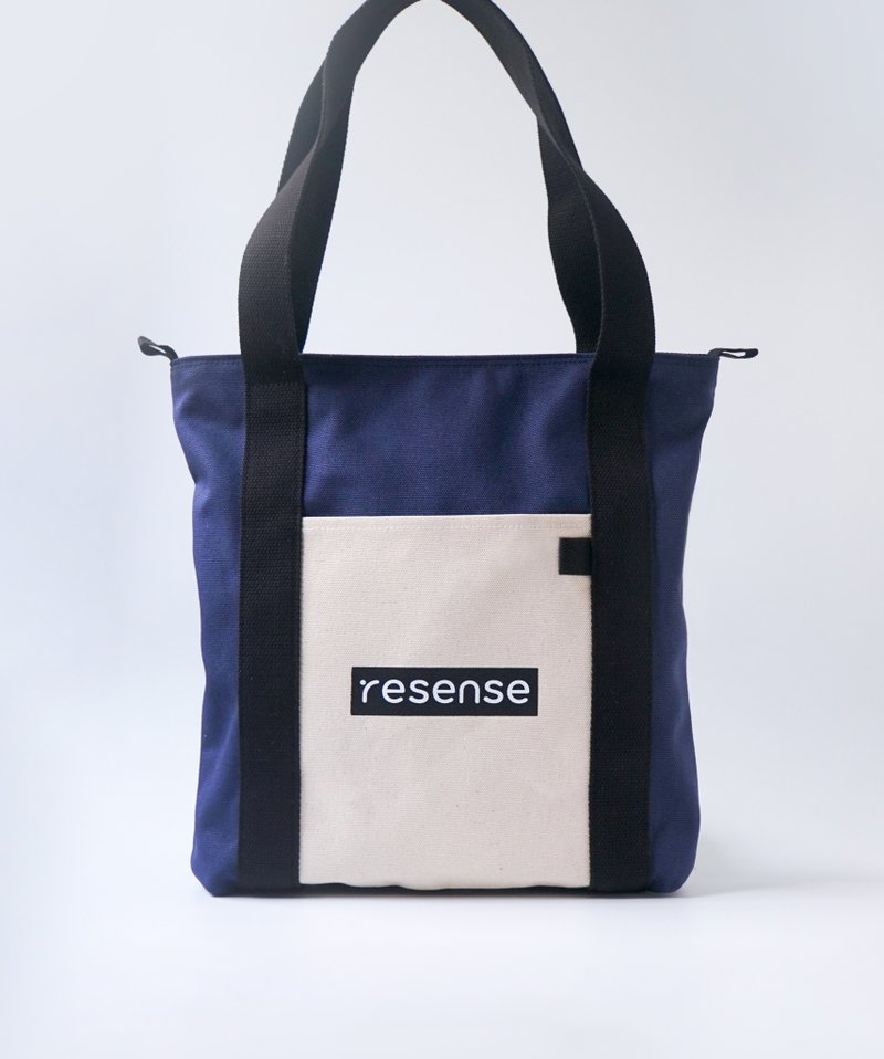 质感帆布手提袋-蓝 - 手提包/手提袋 - 棉．麻 