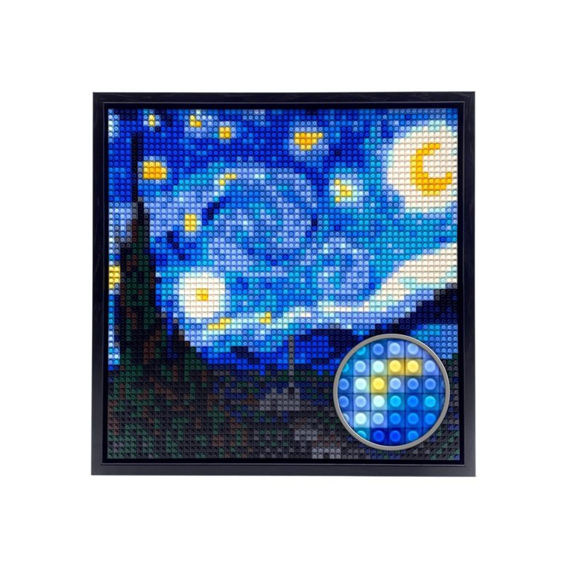 【星夜】积木画套装 (附画框和工具) 香港制作 品质保证 - 海报/装饰画/版画 - 塑料 多色