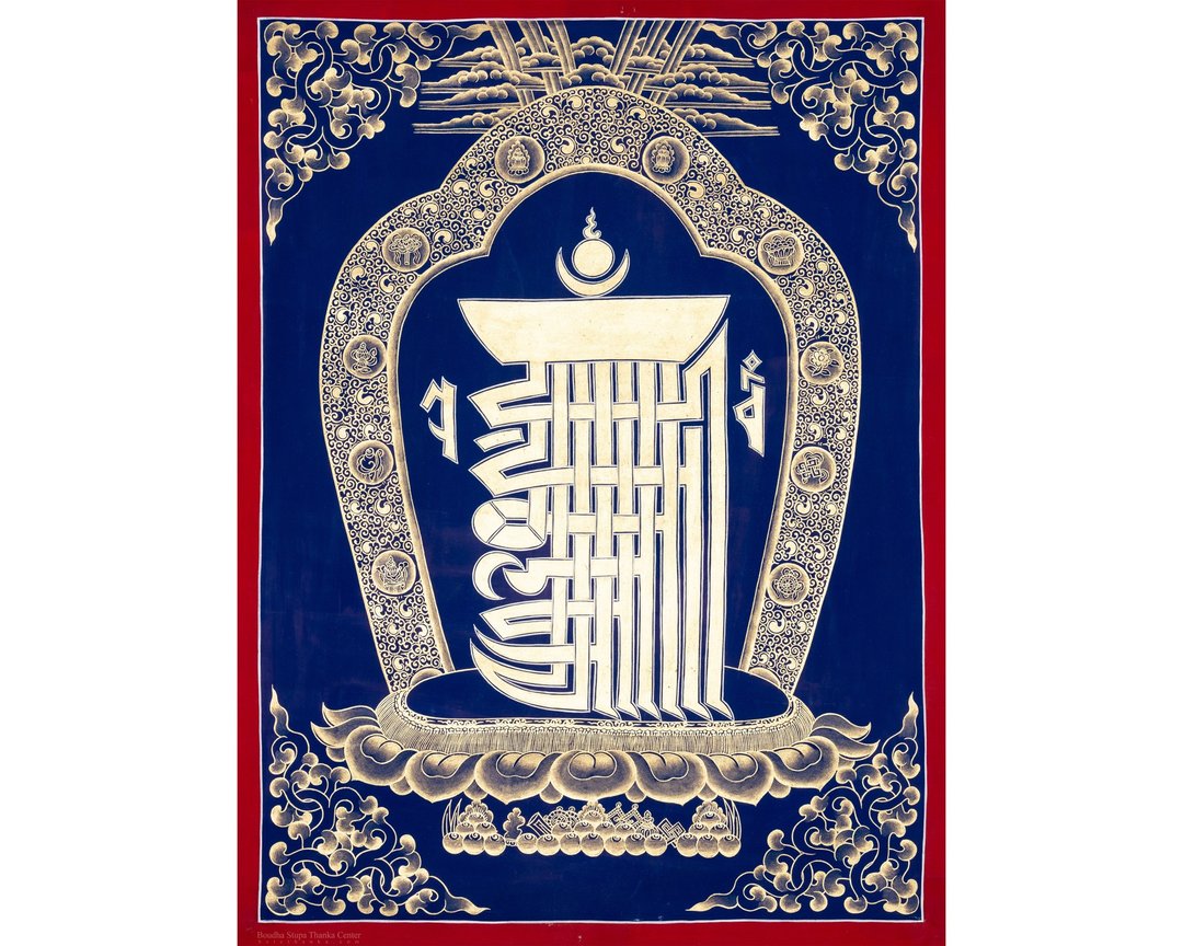 时轮吉祥符号唐卡画 - 墙贴/壁贴 - 其他金属 多色