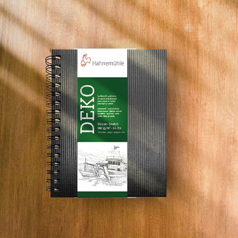 德国 HAHNEMUHLE  Deko素描本/A4肖像/140gsm - 插画/绘画/写字 - 纸 黑色