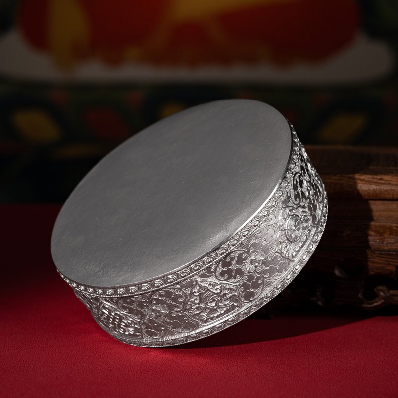 藏传佛教 法器供具系列 红铜镀金 怀爱事业曼达修盘 - 其他家具 - 贵金属 多色