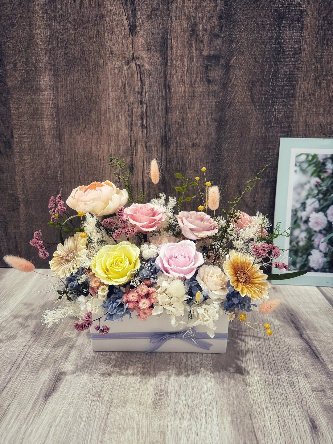 永生花盆花 干燥花/开幕盆花/母亲节/生日礼物/升迁祝贺/新居落成 - 干燥花/捧花 - 植物．花 