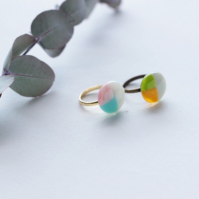 Milk Drop M | 戒指 | R030 - 发饰 - 玻璃 多色