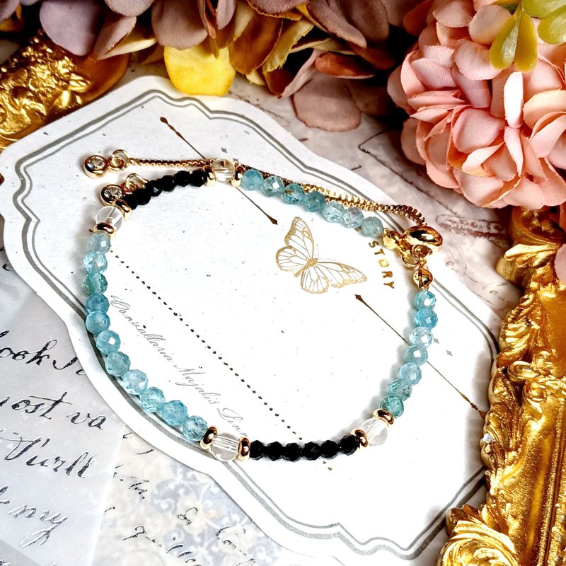 【订制款 06】蓝鳞石 | 水晶 DIY设计手链 - 手链/手环 - 宝石 