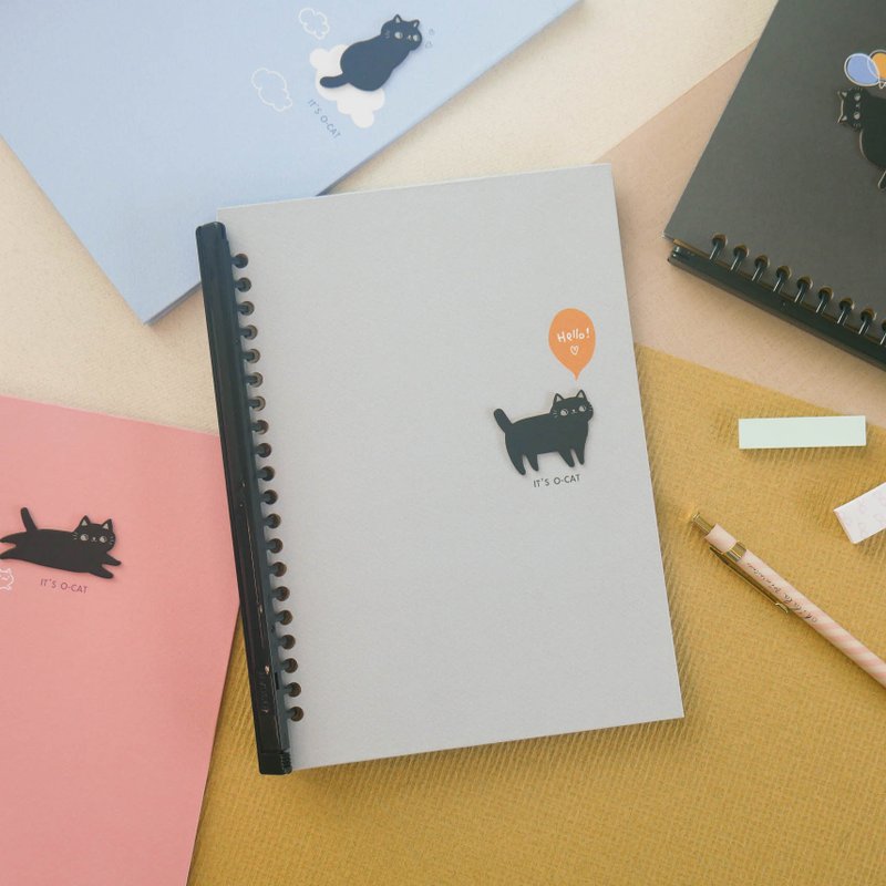O-CAT - 斩形猫细版DIY封面组 (20孔)。JFN-155。 - 文件夹/资料夹 - 纸 