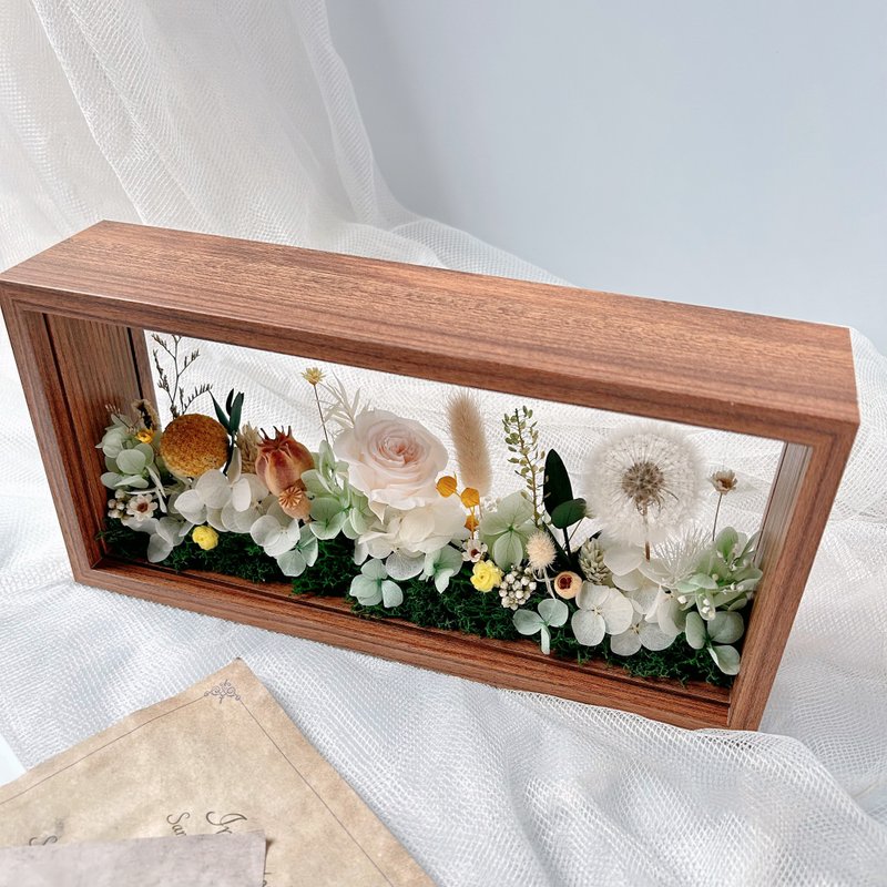 永生花相框 定制化刻字 定制化照片输出 - 干燥花/捧花 - 植物．花 