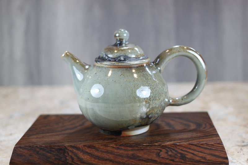 【送礼好物】柴烧天目釉 手拉坯茶壶 名家叶敏祥手工作品 - 茶具/茶杯 - 瓷 