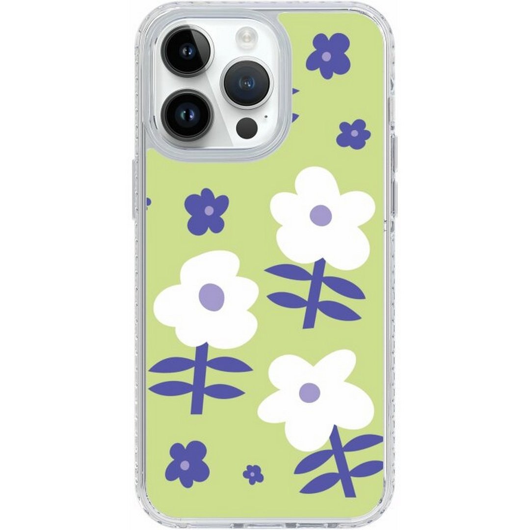 创意系列 闪耀花园 iPhone16 Samsung S25气垫标准防摔镜面手机壳 - 手机壳/手机套 - 塑料 多色