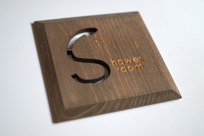 Shower room plate Brown SHOWER (PB) - 其他 - 木头 咖啡色