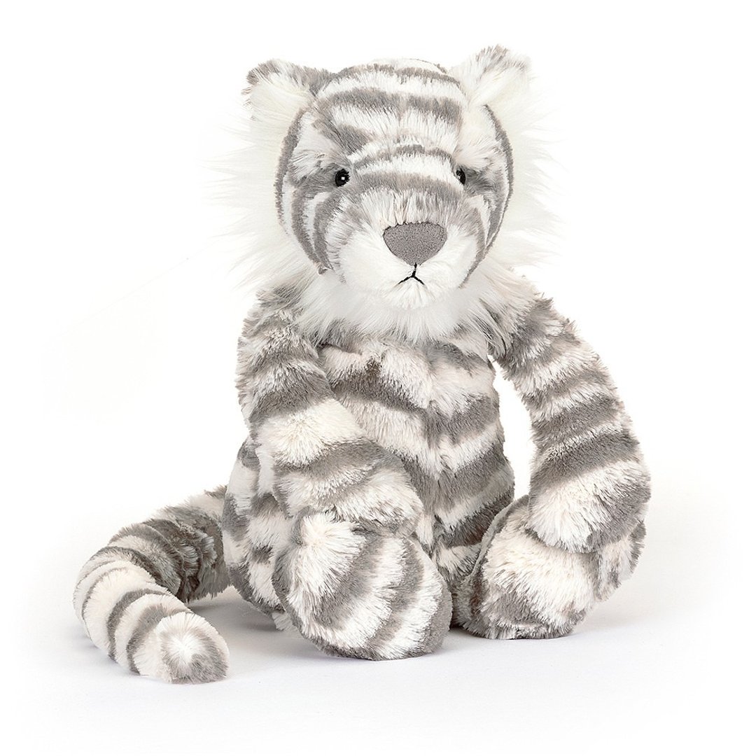 Bashful Snow Tiger 31cm 白虎/白老虎/雪白虎 - 玩偶/公仔 - 聚酯纤维 白色