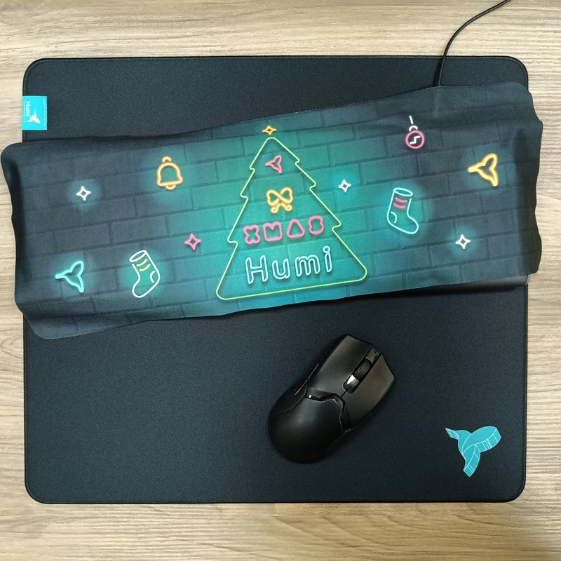 【圣诞精选-舒适体验组】Poron鼠标垫+键盘防尘布/圣诞礼物/ 礼品 - 鼠标垫 - 环保材料 黑色