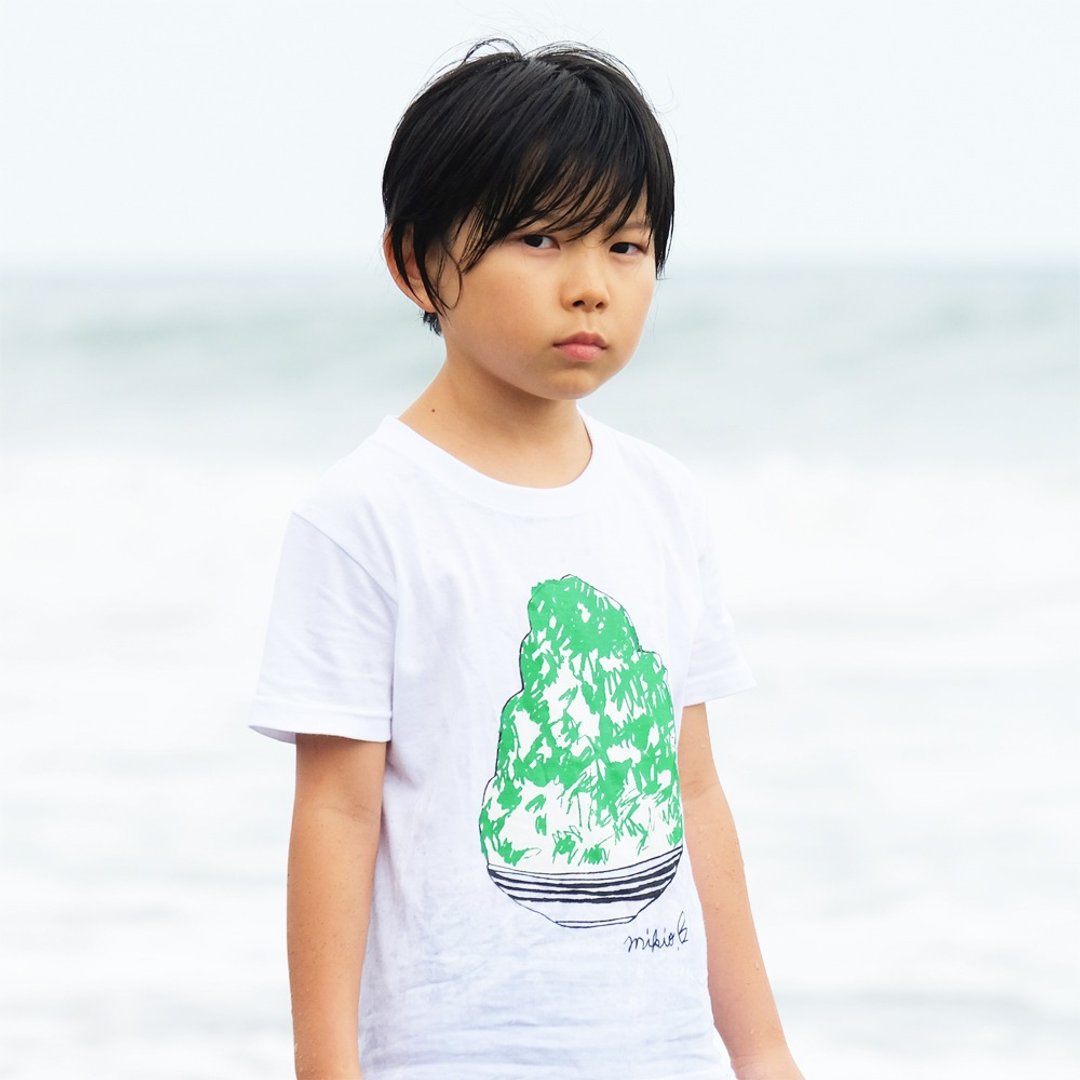 刨冰 Kakigori Shaved ice  Kids T-shirt Melon - 童装上衣 - 棉 