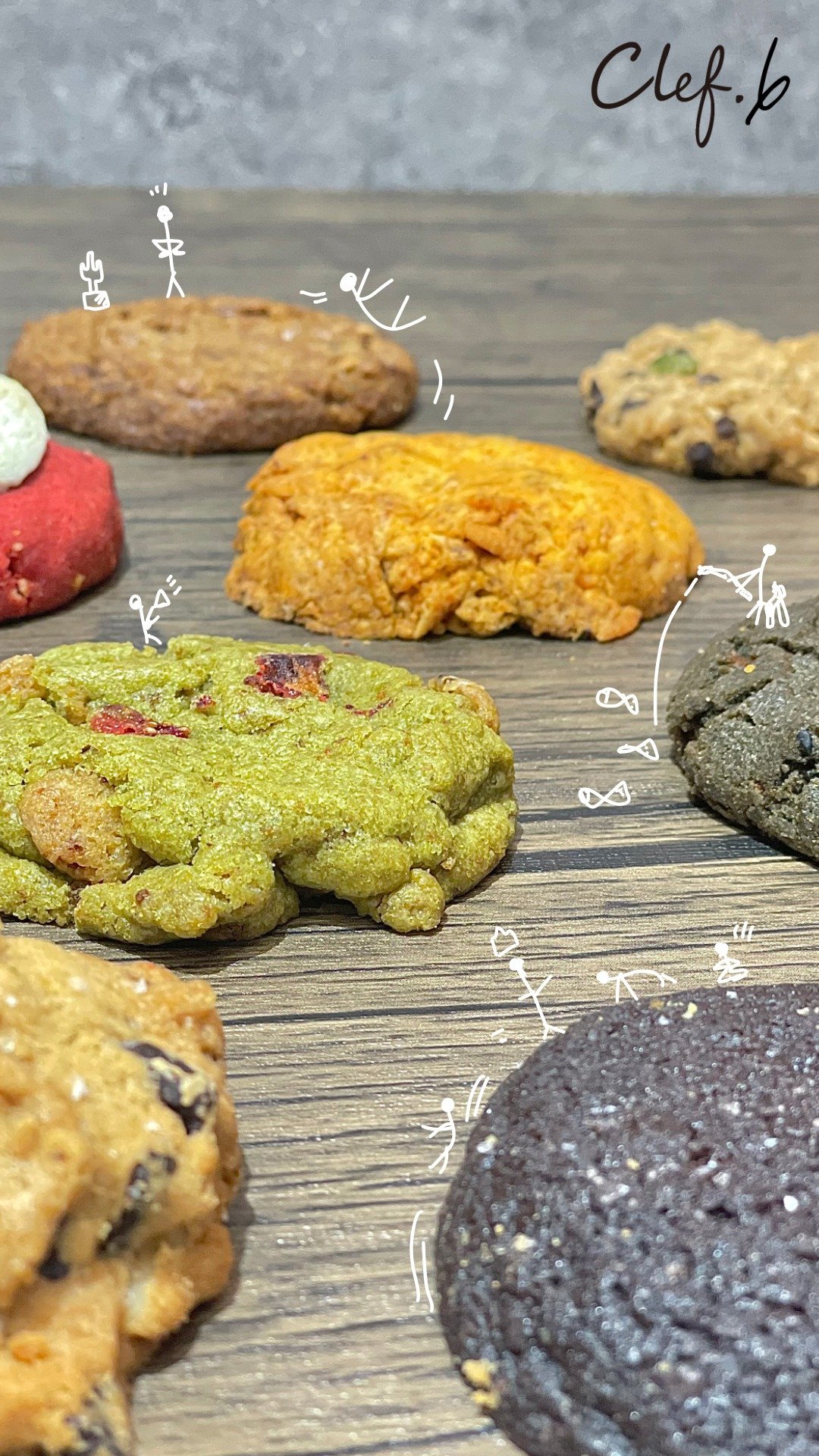 Clef.6 美式软饼干 试吃小礼包 8种口味一次满足 - 手工饼干 - 新鲜食材 