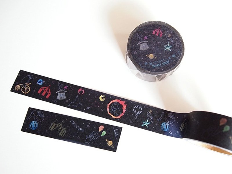 Masking tape planet Circus - 纸胶带 - 纸 蓝色