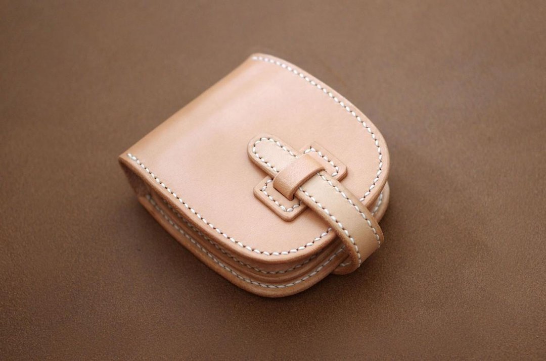 Two-fold wallet [orders] manufacture of leather saddle leather - 皮夹/钱包 - 真皮 卡其色